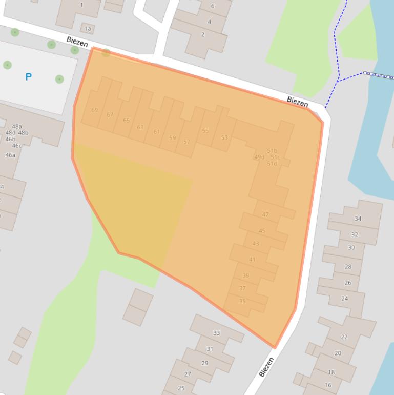 Kaart van postcodegebied 6852LM.