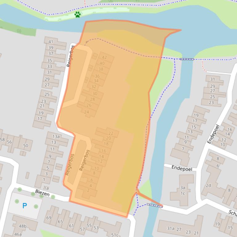 Kaart van postcodegebied 6852LR.