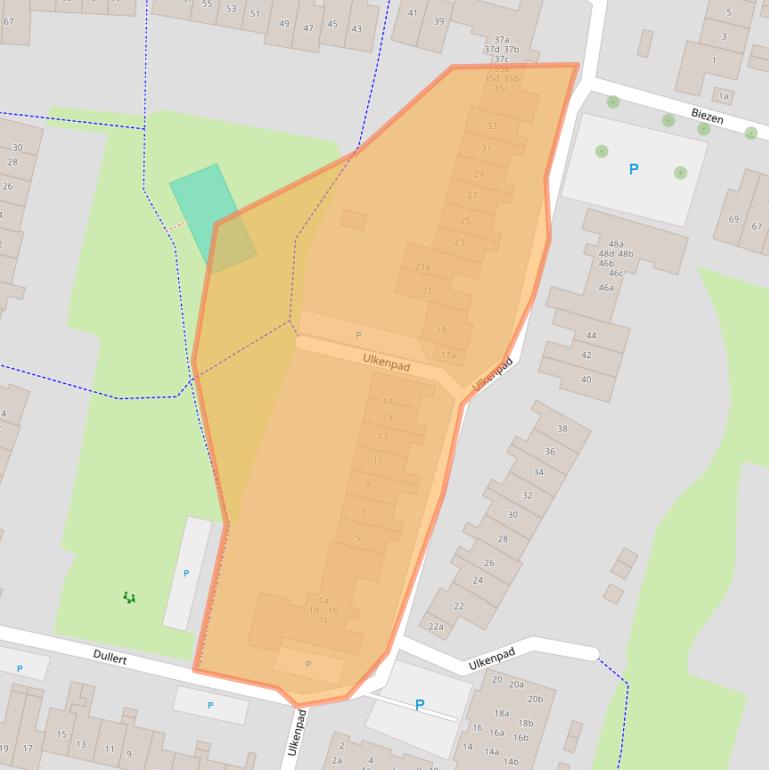 Kaart van postcodegebied 6852LS.