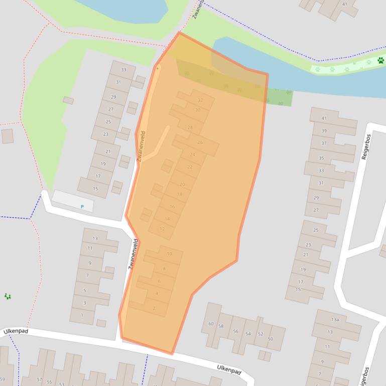 Kaart van postcodegebied 6852LX.