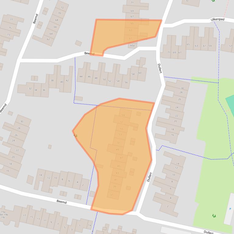 Kaart van postcodegebied 6852MB.