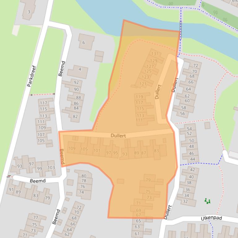 Kaart van postcodegebied 6852MC.