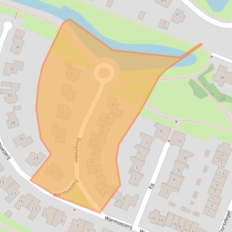 Kaart van postcodegebied 6852NL.