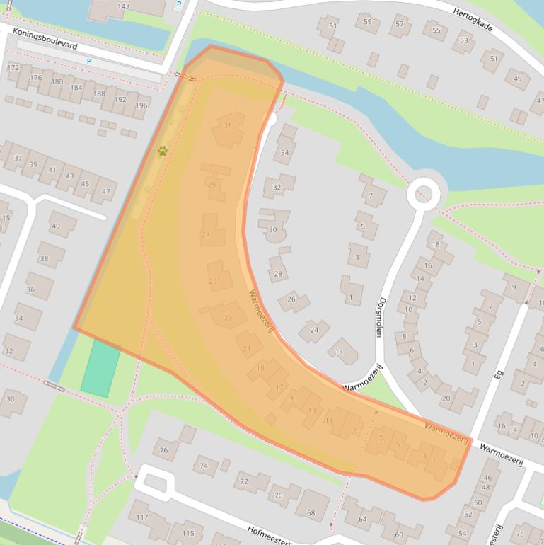 Kaart van postcodegebied 6852NM.