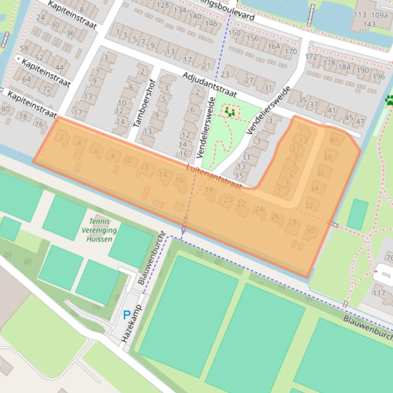 Kaart van postcodegebied 6852PA.