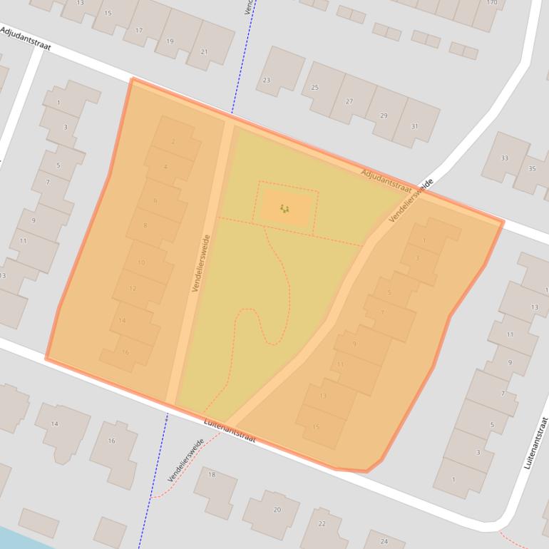 Kaart van postcodegebied 6852PB.