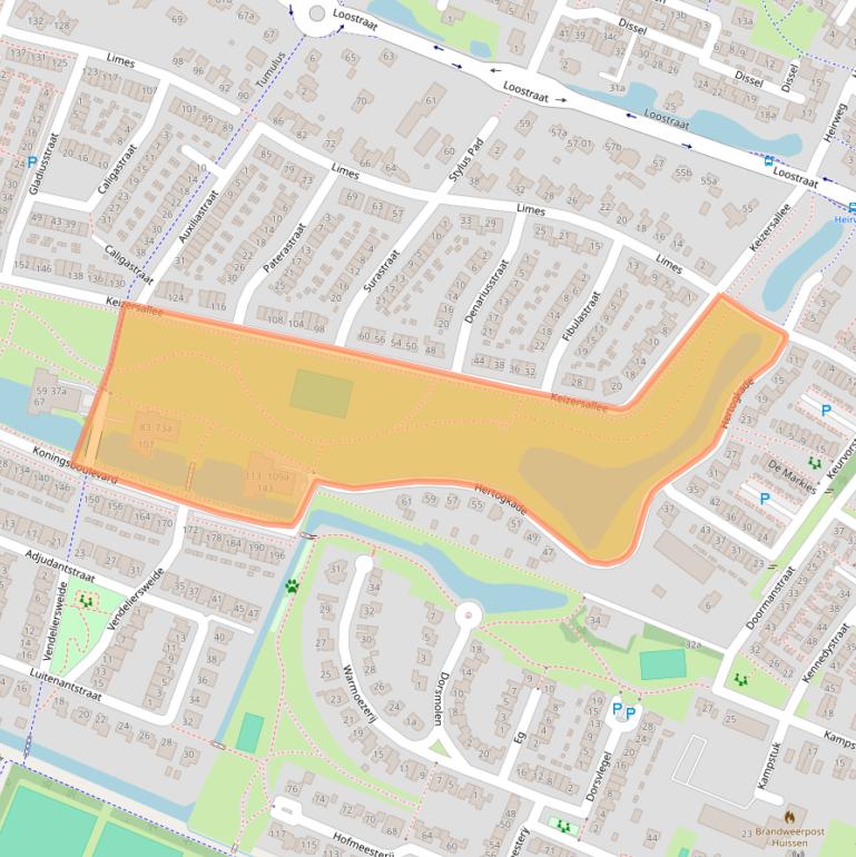 Kaart van postcodegebied 6852PJ.