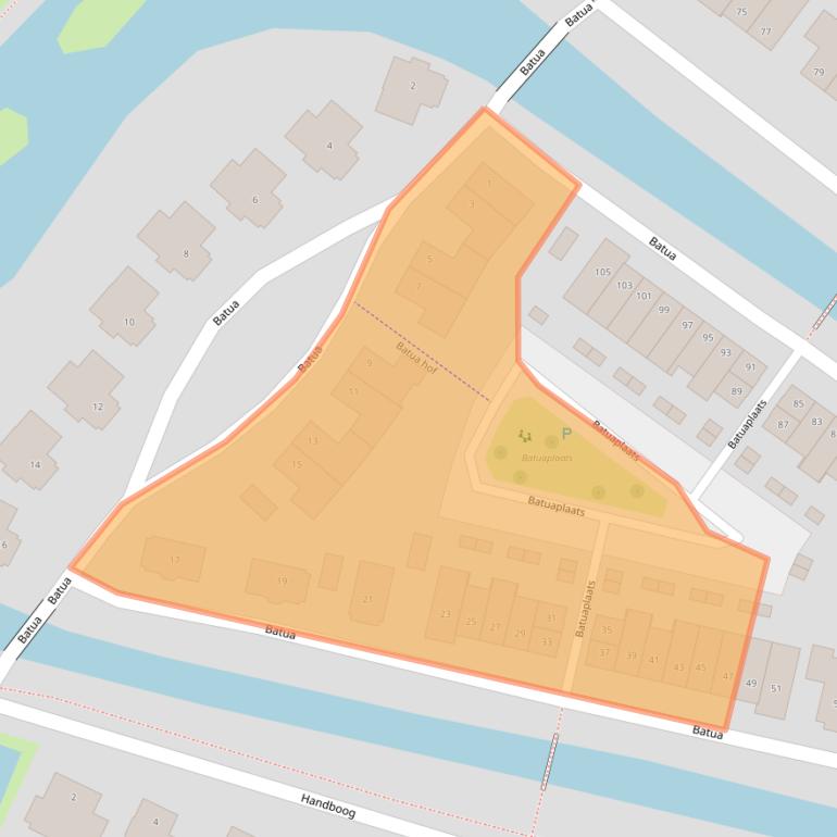 Kaart van postcodegebied 6852RE.