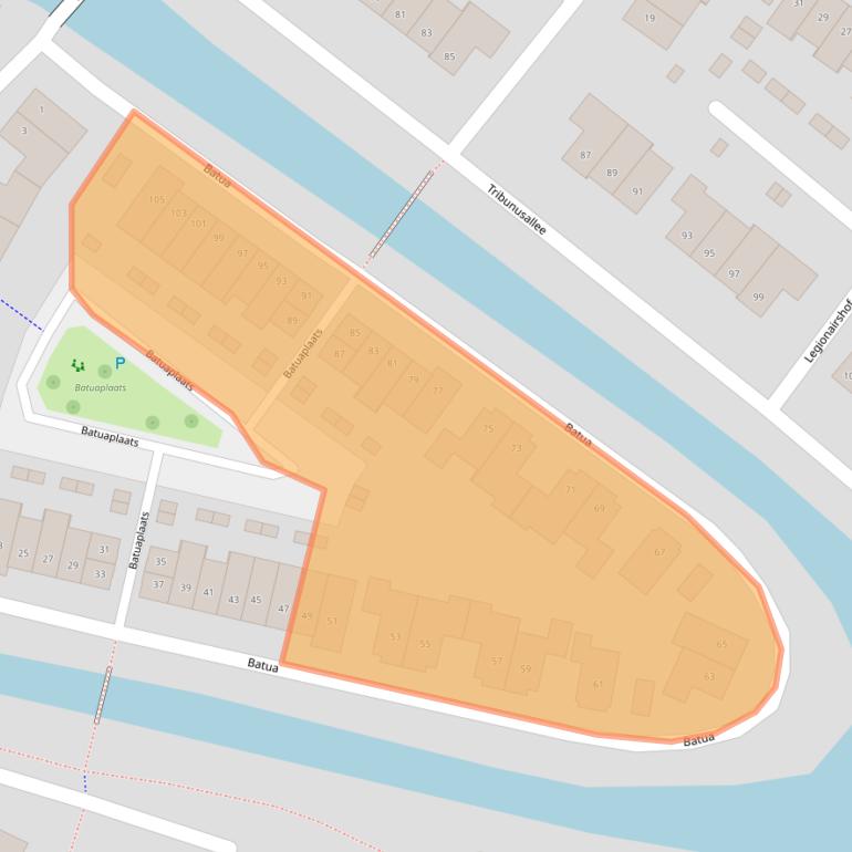 Kaart van postcodegebied 6852RG.