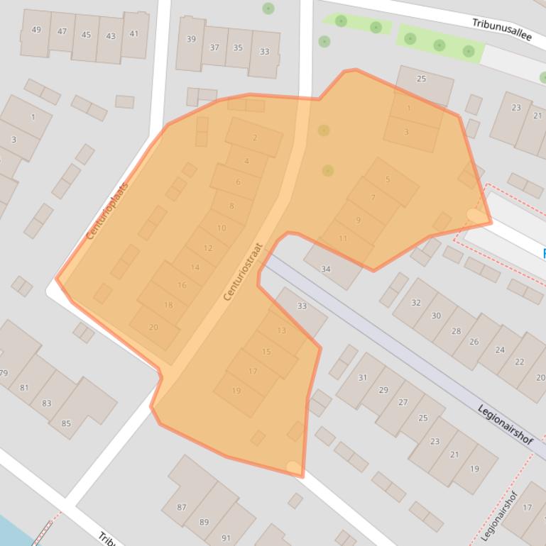 Kaart van postcodegebied 6852RS.