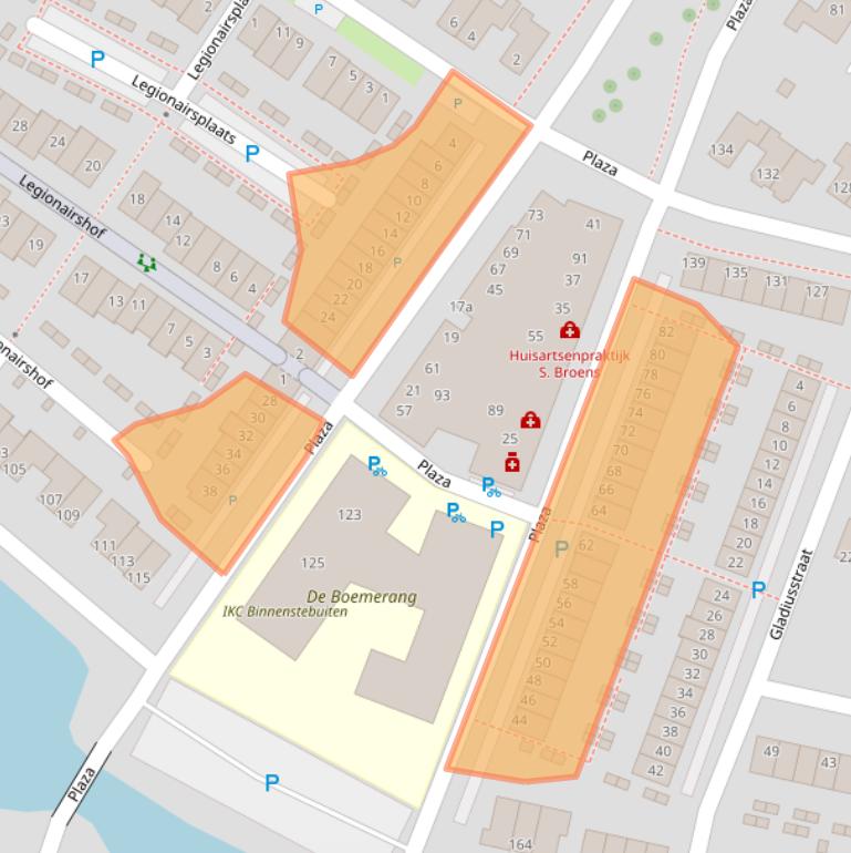 Kaart van postcodegebied 6852RX.