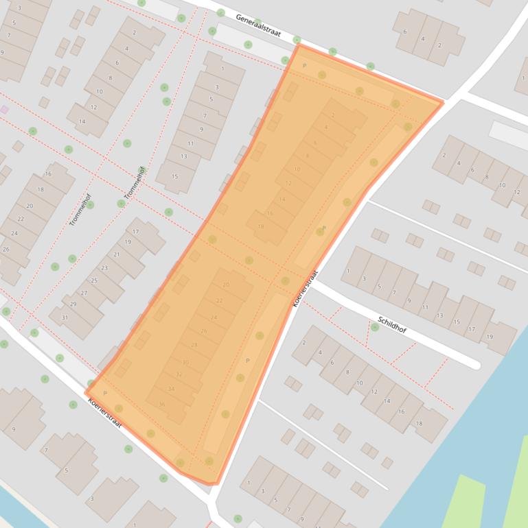 Kaart van postcodegebied 6852TB.