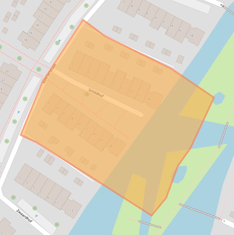 Kaart van postcodegebied 6852TD.