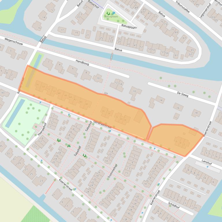 Kaart van postcodegebied 6852TK.