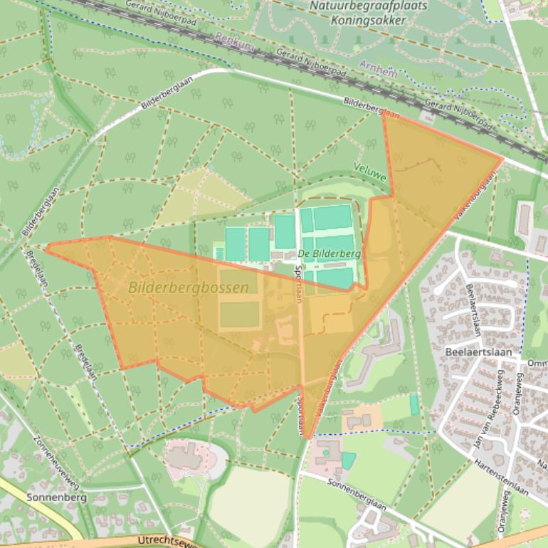 Kaart van postcodegebied 6861AG.