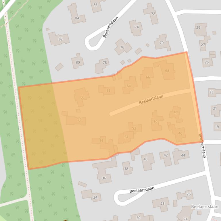 Kaart van postcodegebied 6861AX.