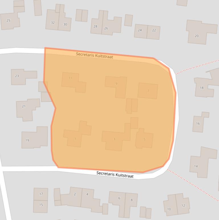 Kaart van postcodegebied 6861BA.