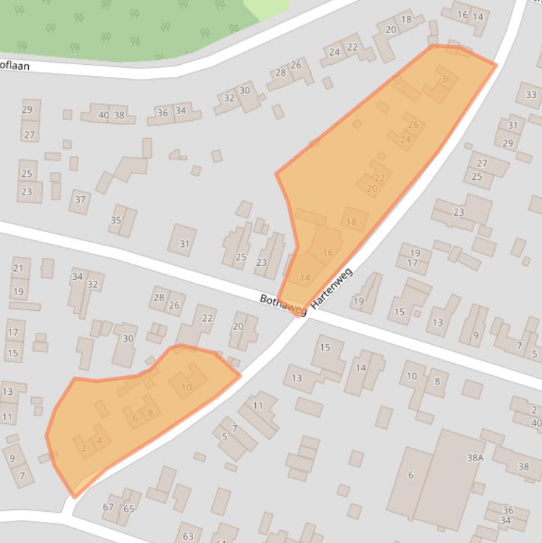 Kaart van postcodegebied 6861CM.