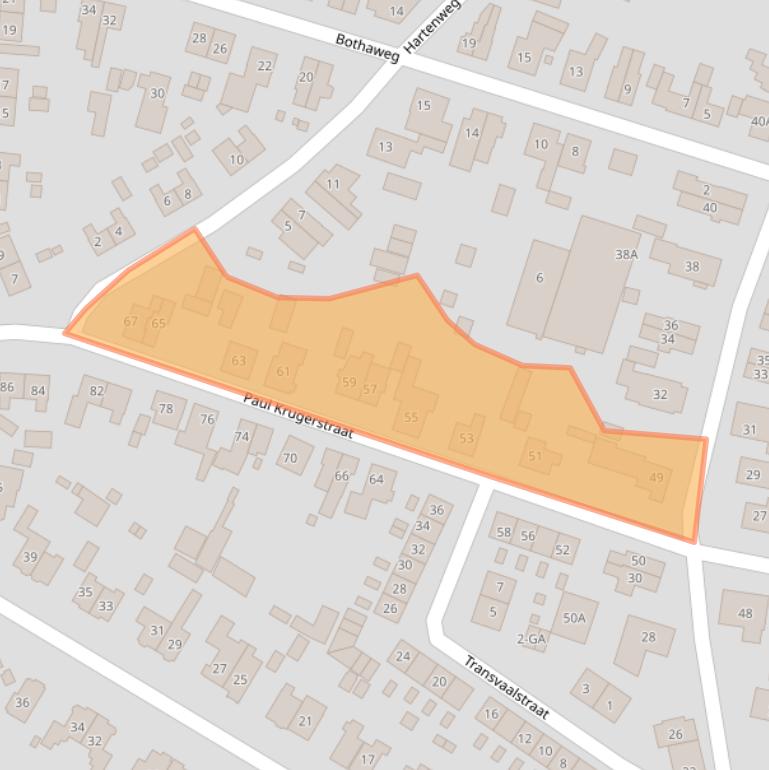 Kaart van postcodegebied 6861CS.