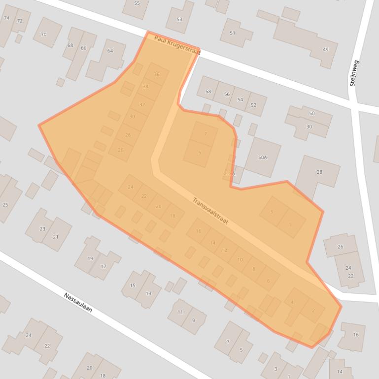 Kaart van postcodegebied 6861CX.