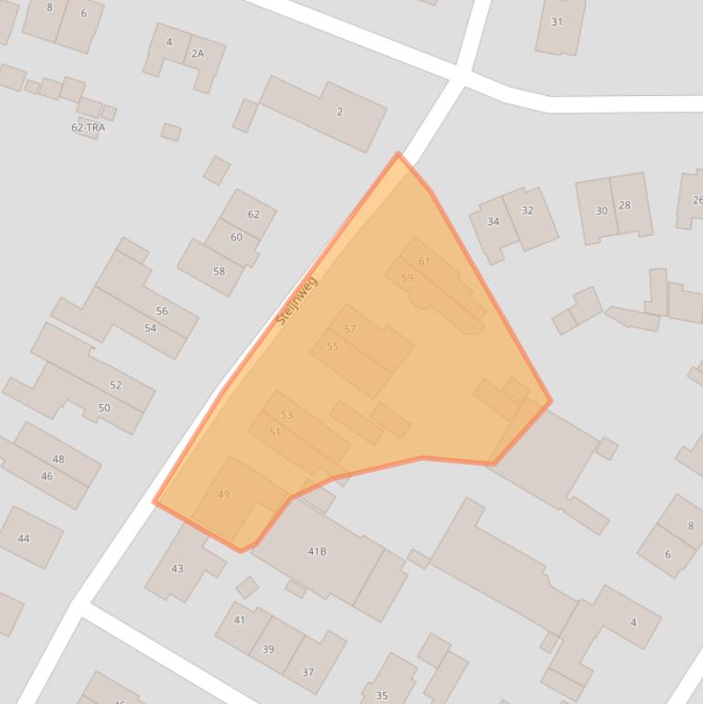 Kaart van postcodegebied 6861DG.