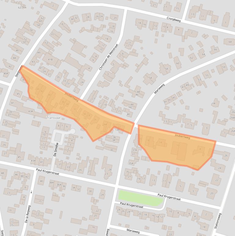 Kaart van postcodegebied 6861DN.
