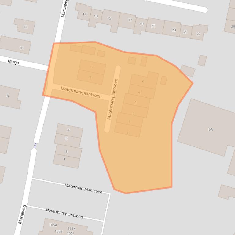 Kaart van postcodegebied 6861DV.