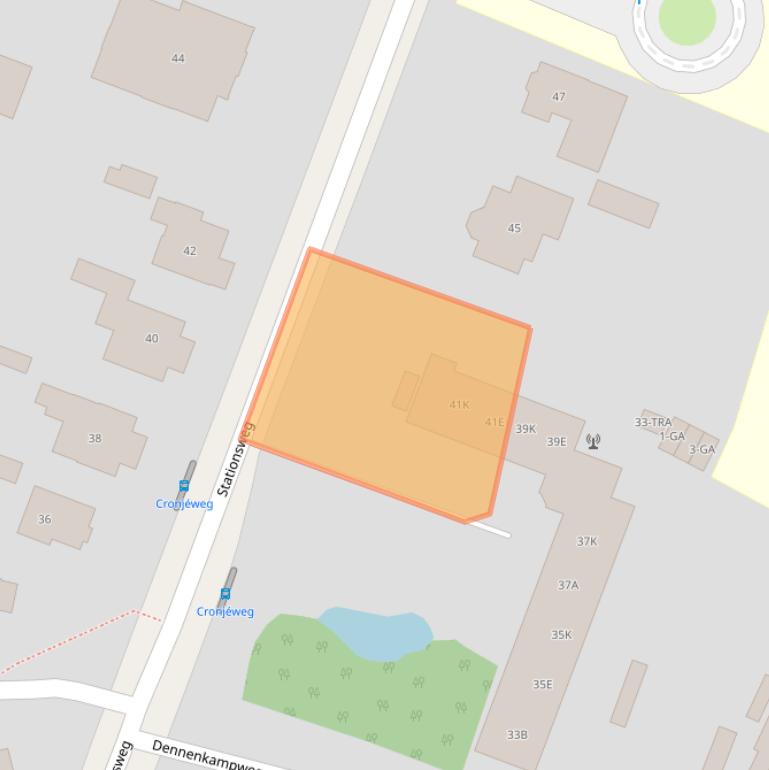 Kaart van postcodegebied 6861ED.