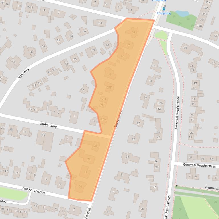 Kaart van postcodegebied 6861EH.