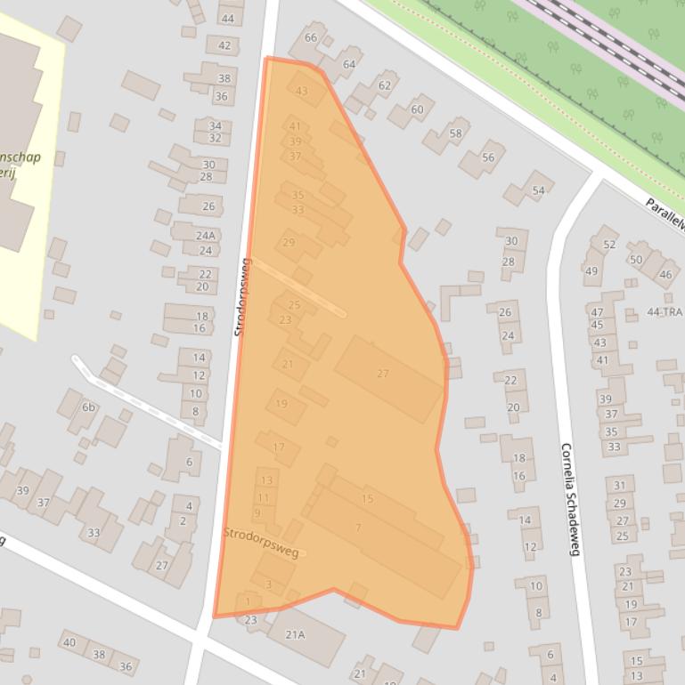 Kaart van postcodegebied 6861EN.