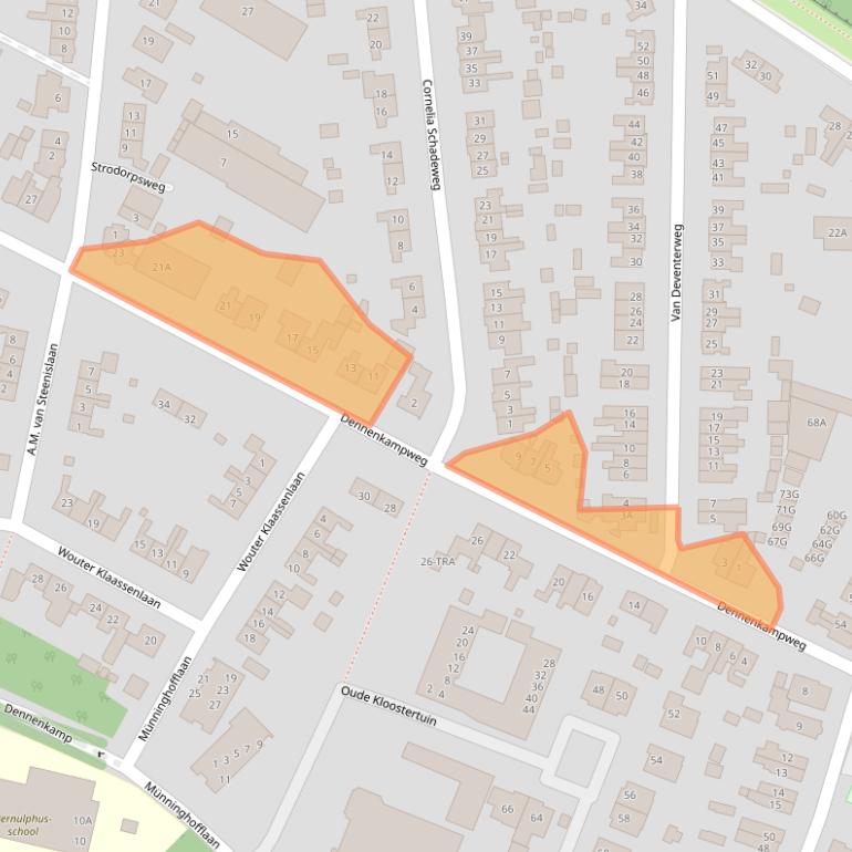 Kaart van postcodegebied 6861GA.