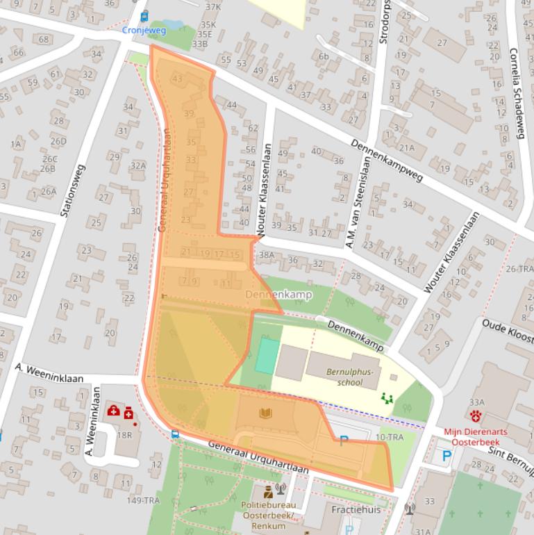 Kaart van postcodegebied 6861GE.