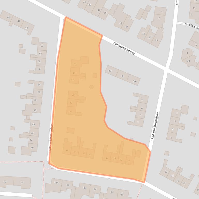 Kaart van postcodegebied 6861GK.