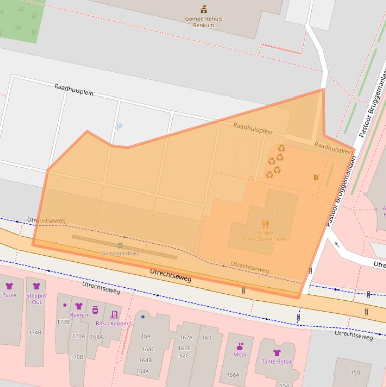 Kaart van postcodegebied 6861GT.