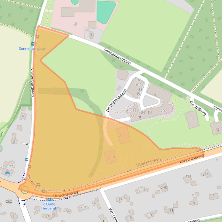 Kaart van postcodegebied 6861HC.