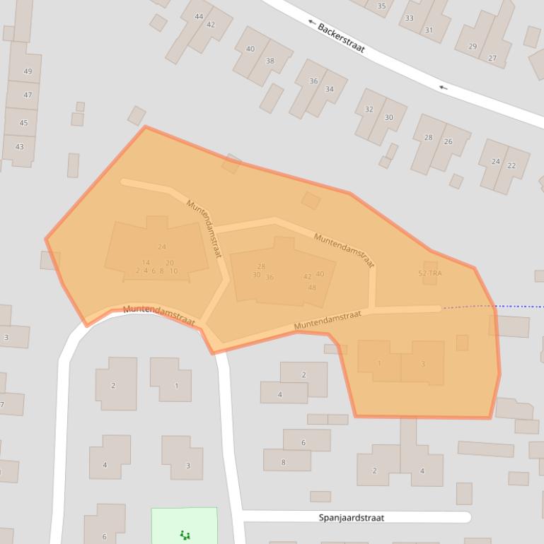 Kaart van postcodegebied 6861VE.