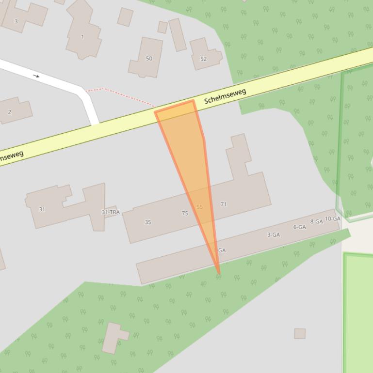 Kaart van postcodegebied 6861WS.