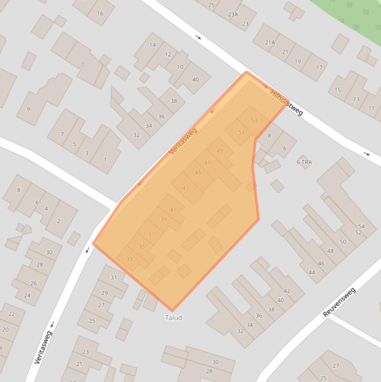 Kaart van postcodegebied 6861XN.