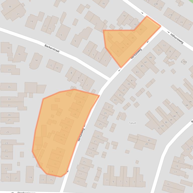Kaart van postcodegebied 6861XP.