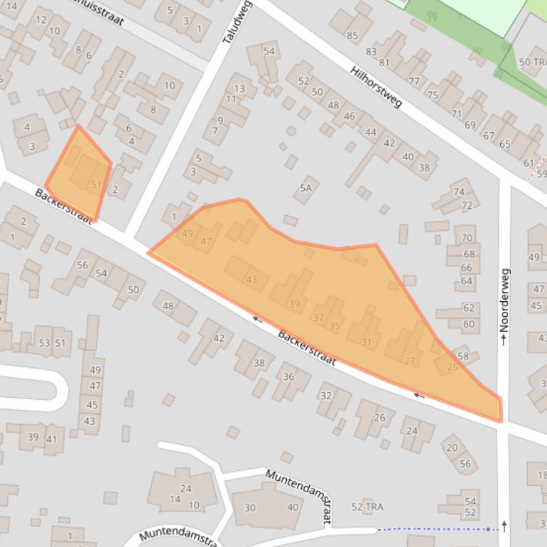 Kaart van postcodegebied 6861XS.