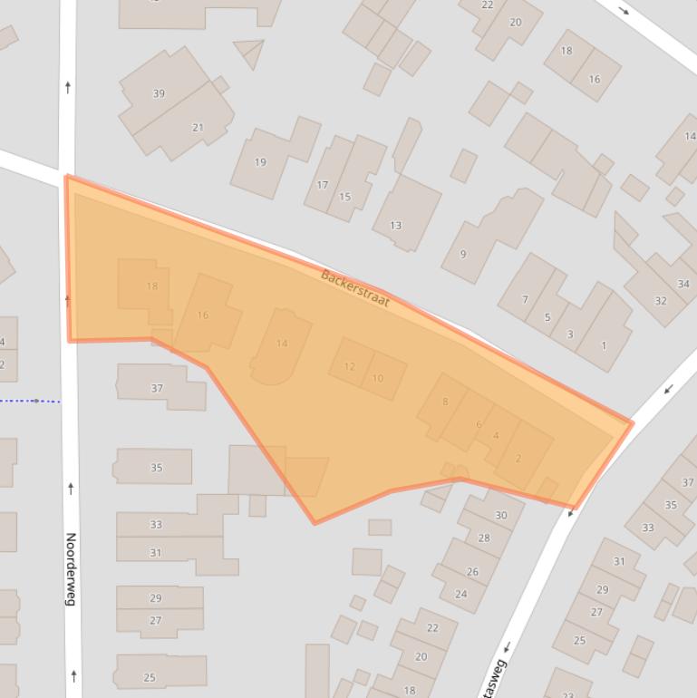 Kaart van postcodegebied 6861XT.