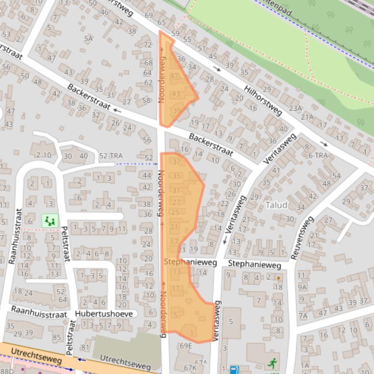 Kaart van postcodegebied 6861XW.