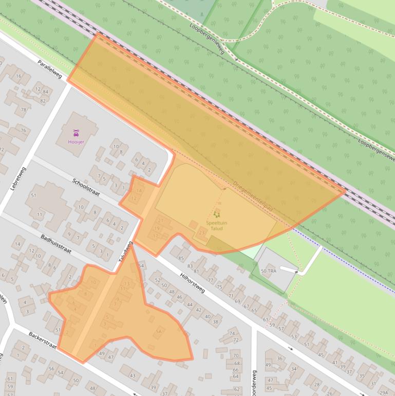 Kaart van postcodegebied 6861ZL.