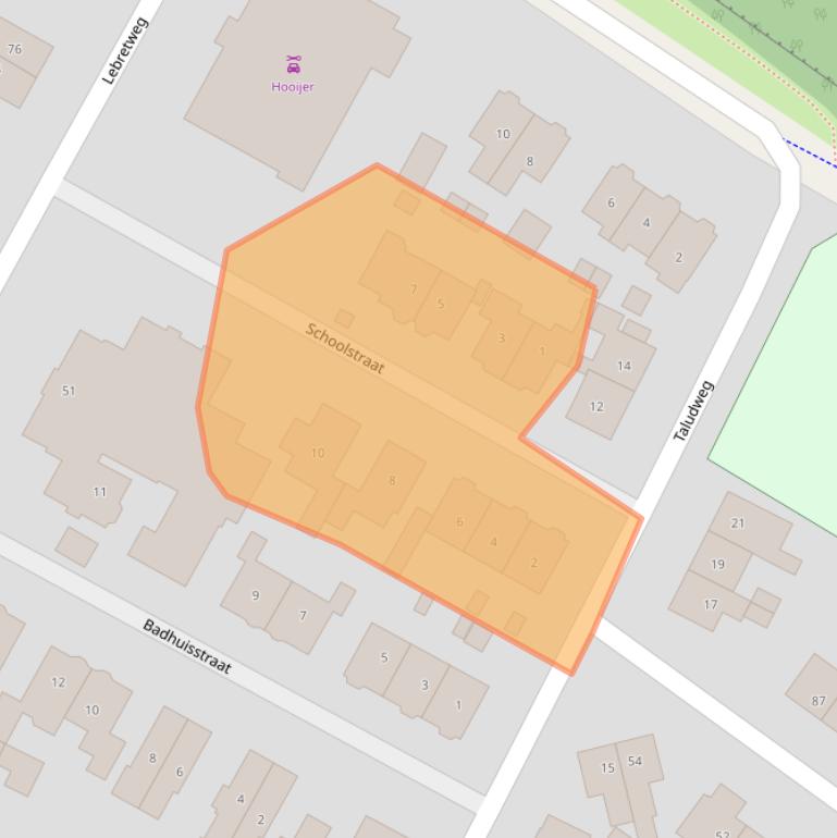 Kaart van postcodegebied 6861ZM.