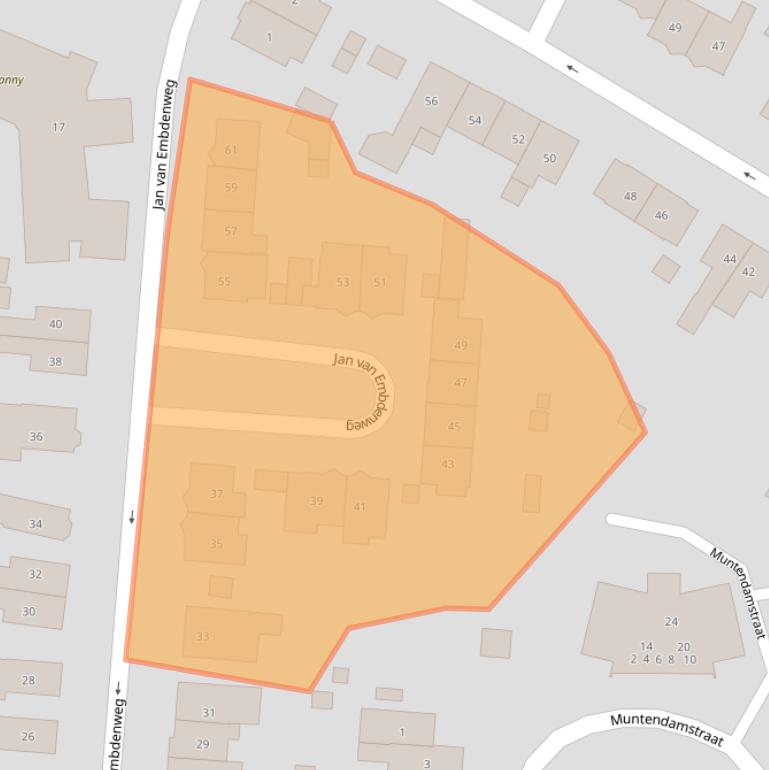 Kaart van postcodegebied 6861ZS.