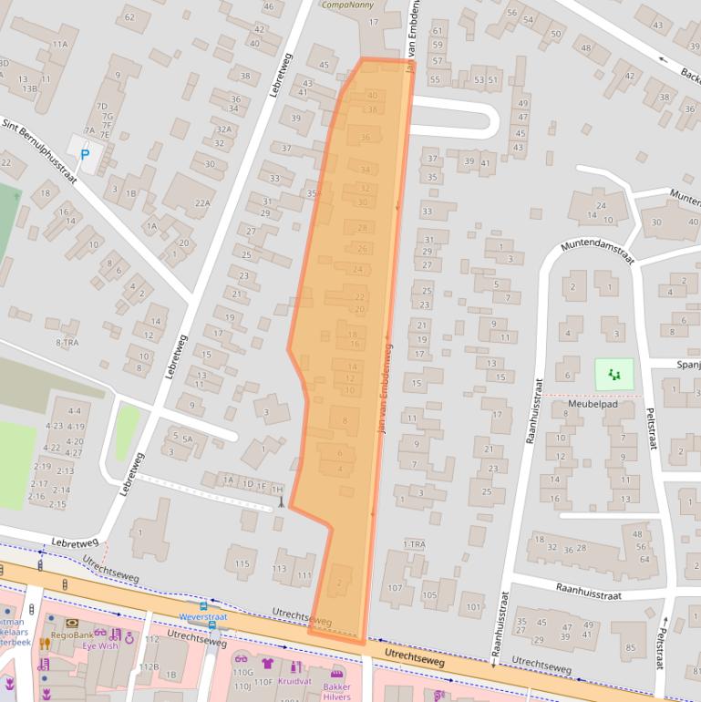 Kaart van postcodegebied 6861ZT.