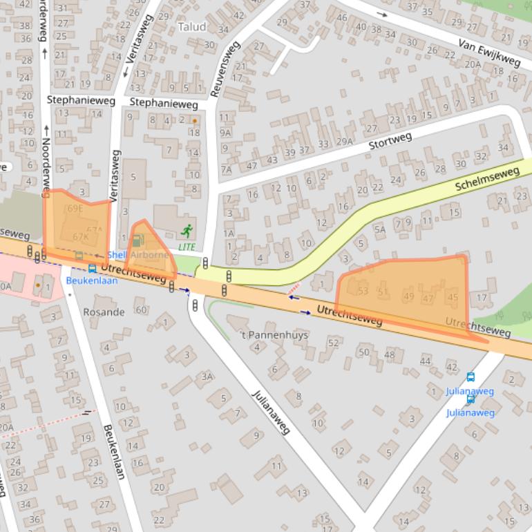Kaart van postcodegebied 6862AC.