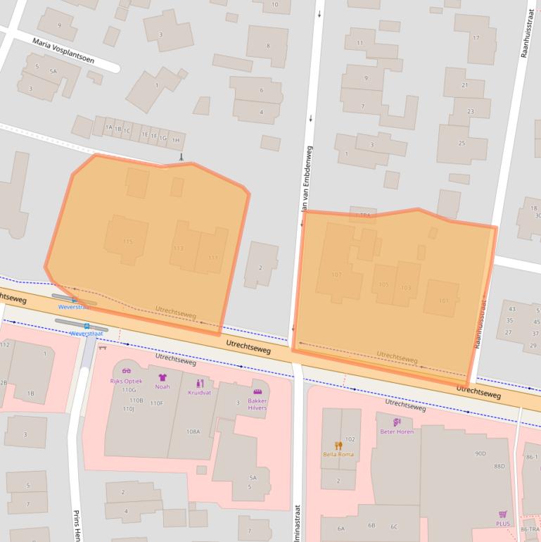 Kaart van postcodegebied 6862AE.