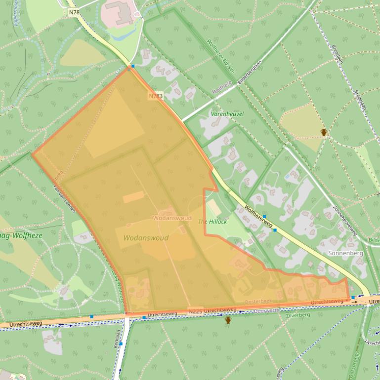 Kaart van postcodegebied 6862AL.