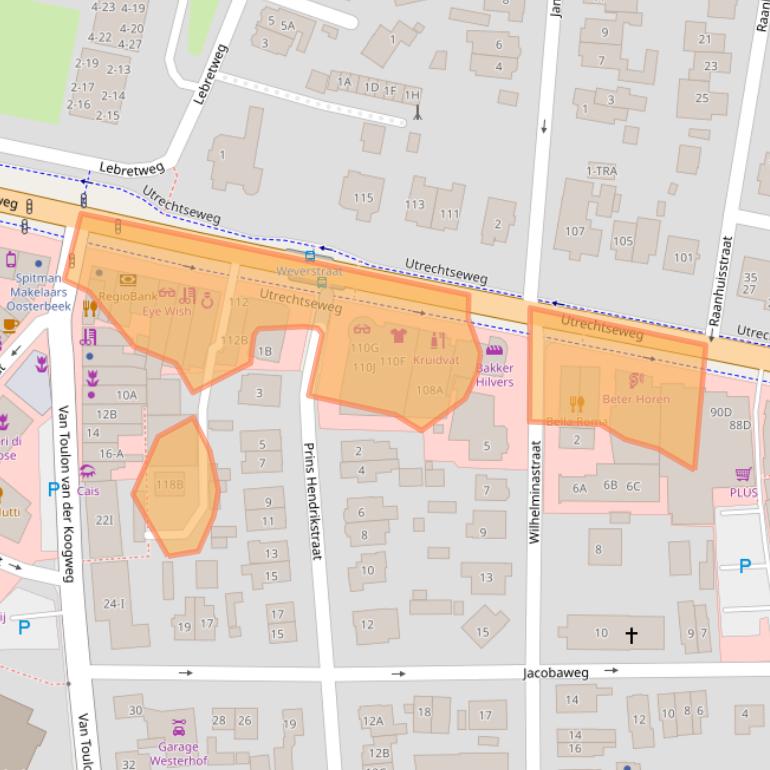 Kaart van postcodegebied 6862AP.